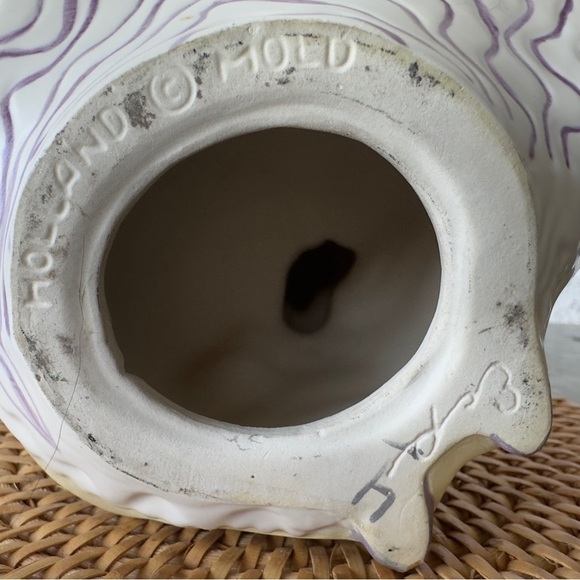 HOLLAND MOLD Mid-century VTG MAIDEN Porcelain Auburn Hair w/ Bouquet Cottagecore - Picture 9 of 14